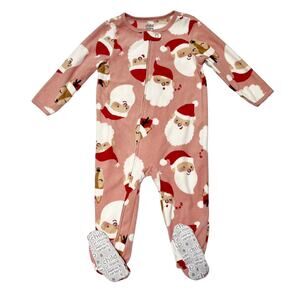 Carter's Santa Claus Fleece Sleeper PJs 18m